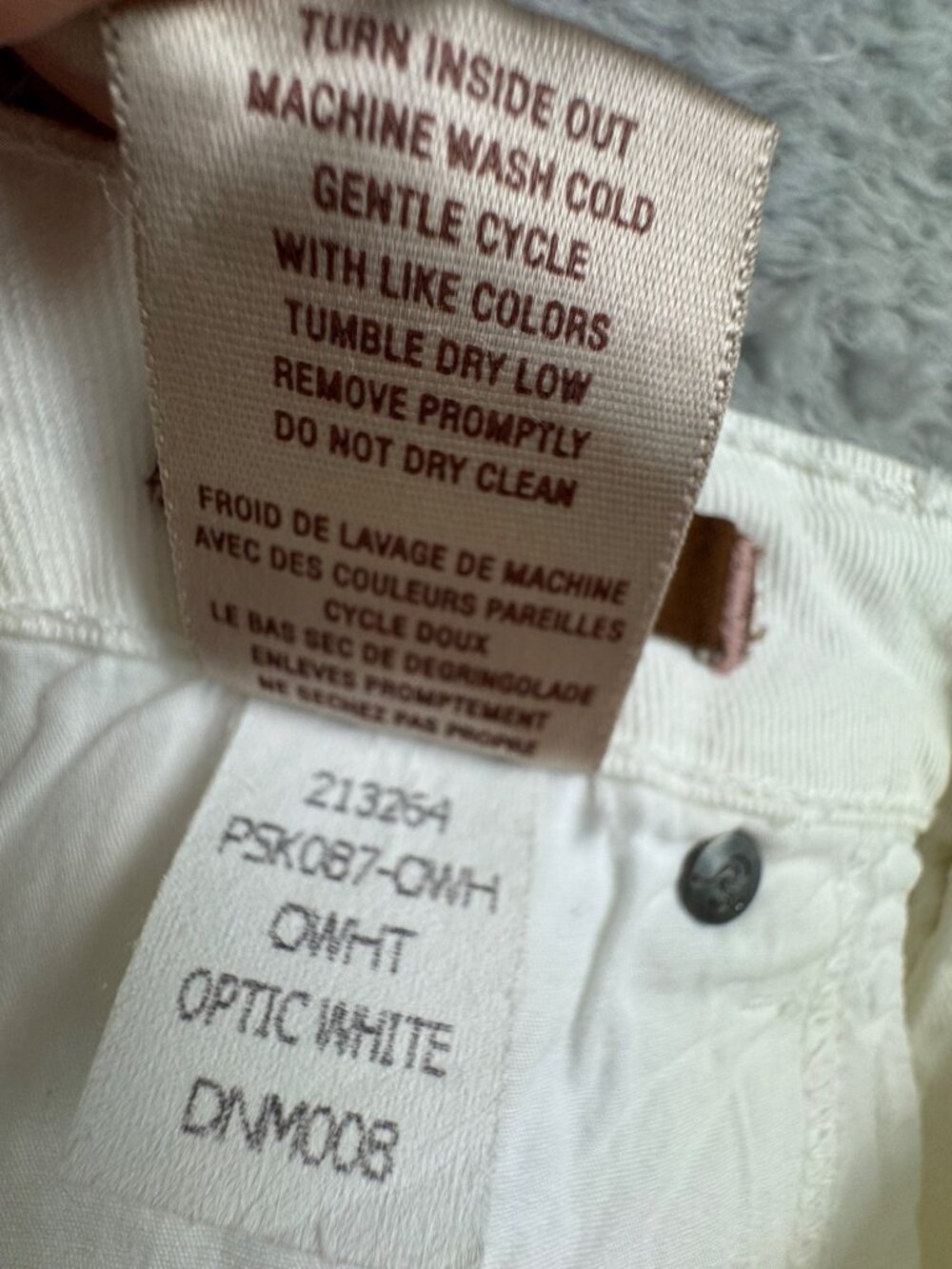 Paige Peg Skinny White Jeans Womens 30 Stretch Travel Retro Y2K Office Casual - Picture 3 of 14